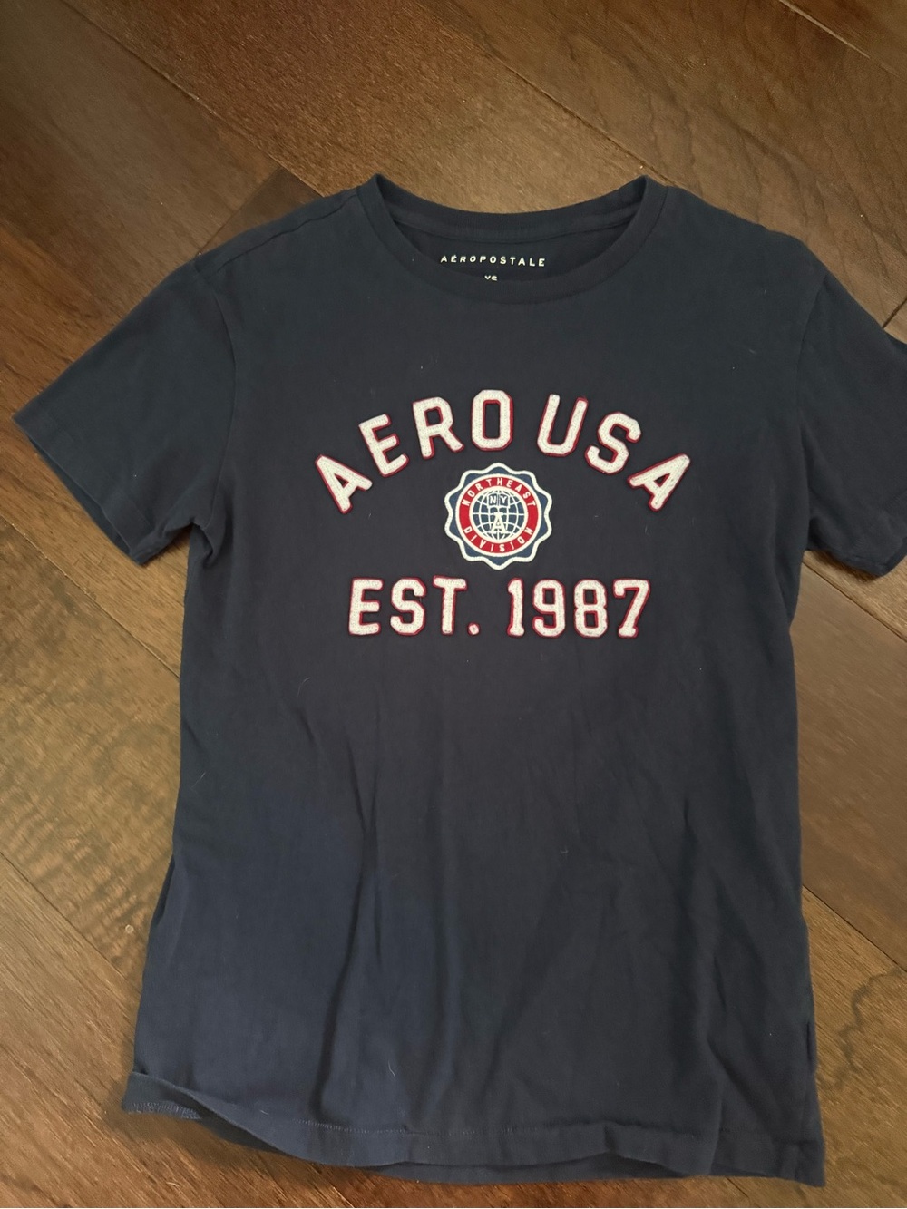 Aeropostale Navy Blue 'AERO USA EST. 1987' Graphic Tee